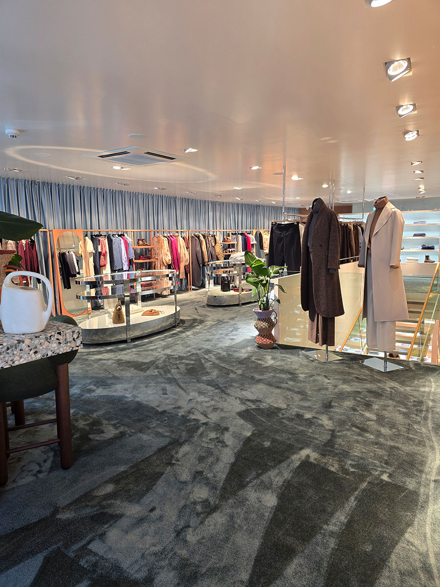 Teppichboden im Verkaufsraum