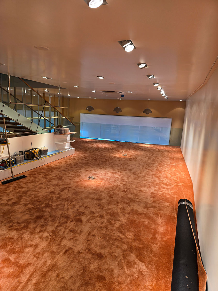 Teppichboden im Verkaufsraum