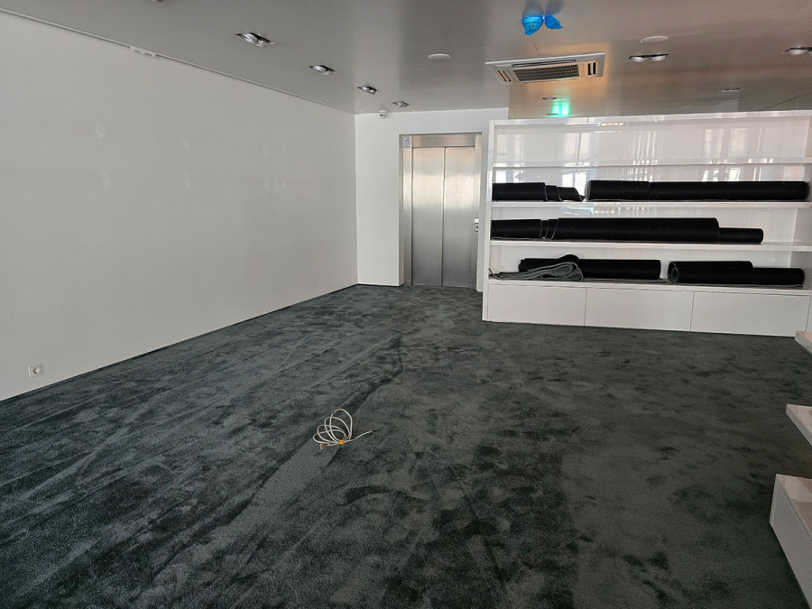 Teppichboden im Verkaufsraum
