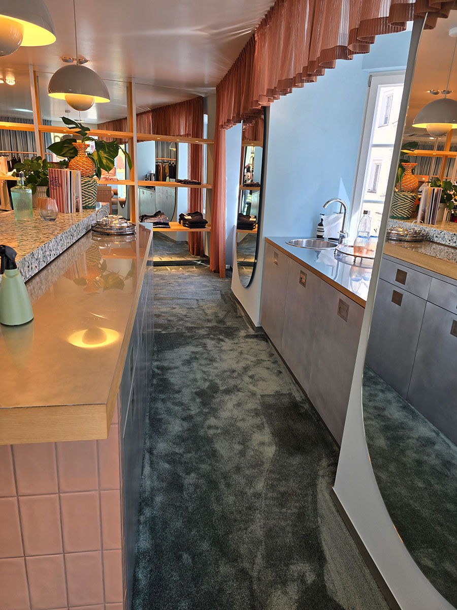 Teppichboden im Verkaufsraum